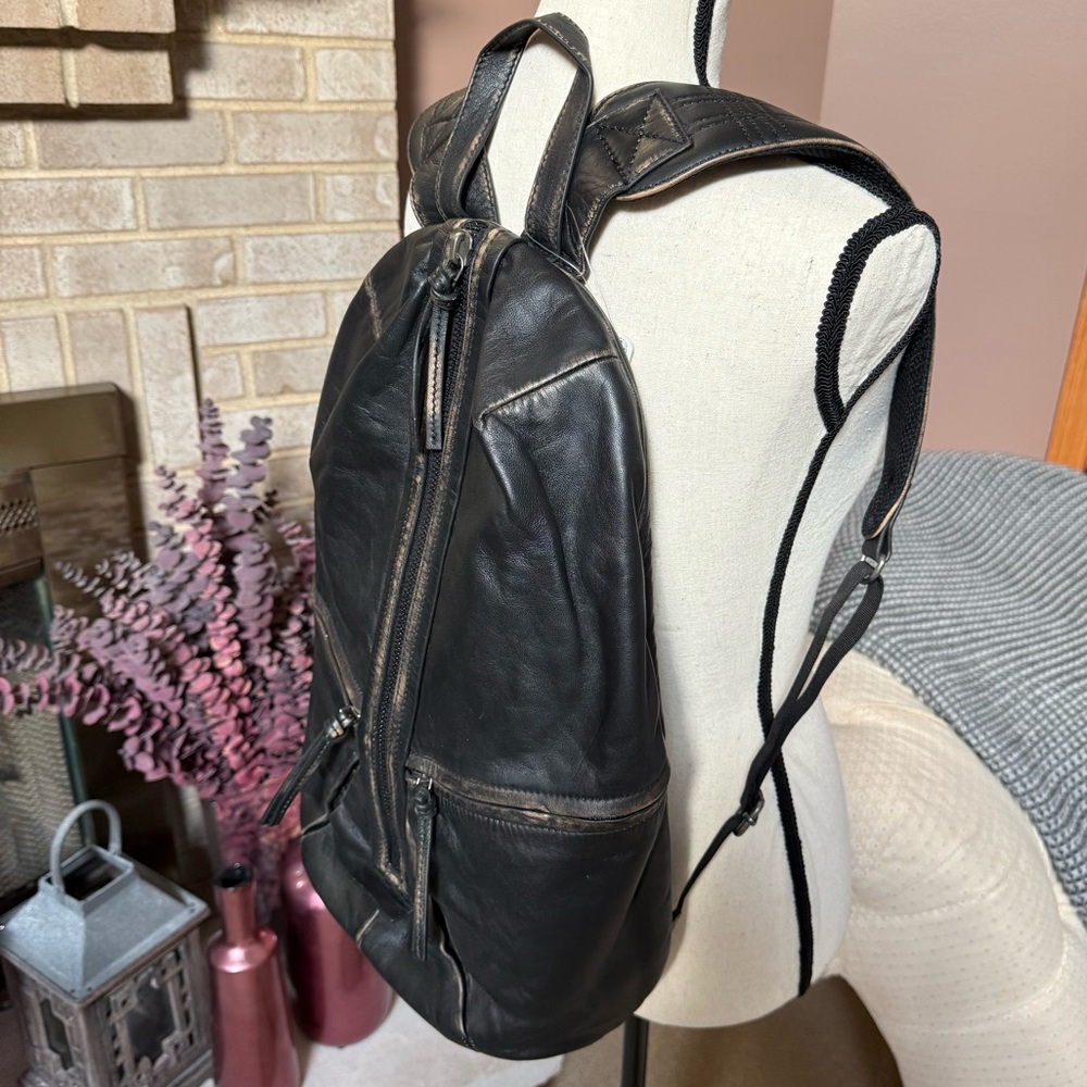 FREE PEOPLE West End Backpack - Black Leather - Picture 4 of 13